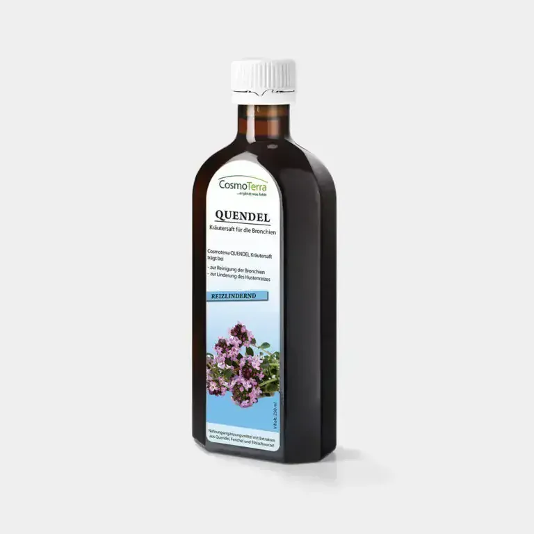 QUENDEL - mateřídouška Bylinná šťáva pro průdušky 250 ml